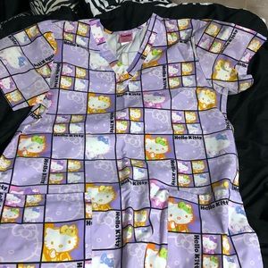 Hello Kitty scrub top